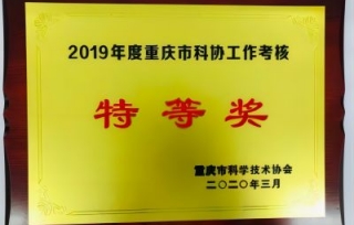 2020年重庆市科协发布了《关于公布2019年度科协工作考核结果的通知》，重庆市产学研合作促进会荣获2019年度重庆市科协工作考核特等奖。
