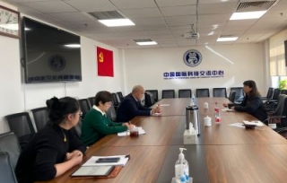 2023年2月20日下午，重庆市产学研合作促进会副理事长陈洁一行拜访中国国际科技交流中心。