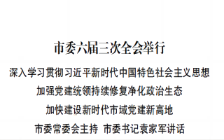 7月市委六届三次全会精神专题学习资料